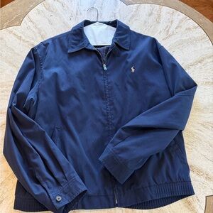 Polo Navy Blue Light Zip up Jacket